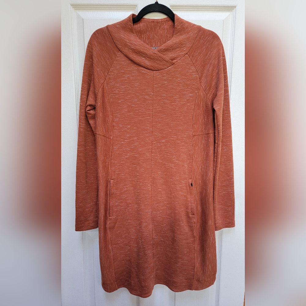 Prana Women's Sindi Rust Dress with Zipper Pockets Size Medium
